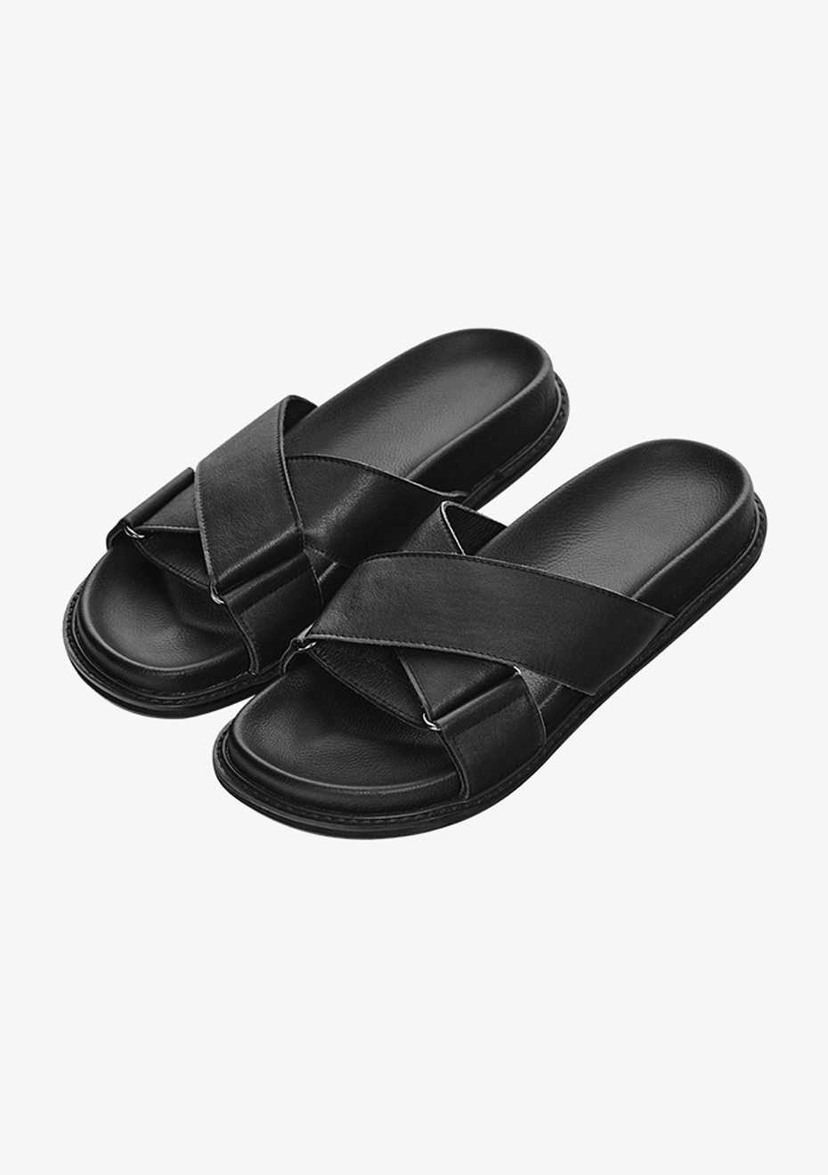 black crossover slides