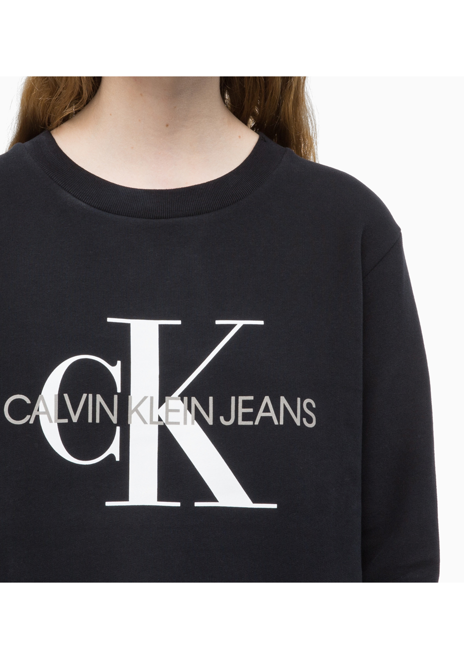 calvin klein core monogram logo sweatshirt