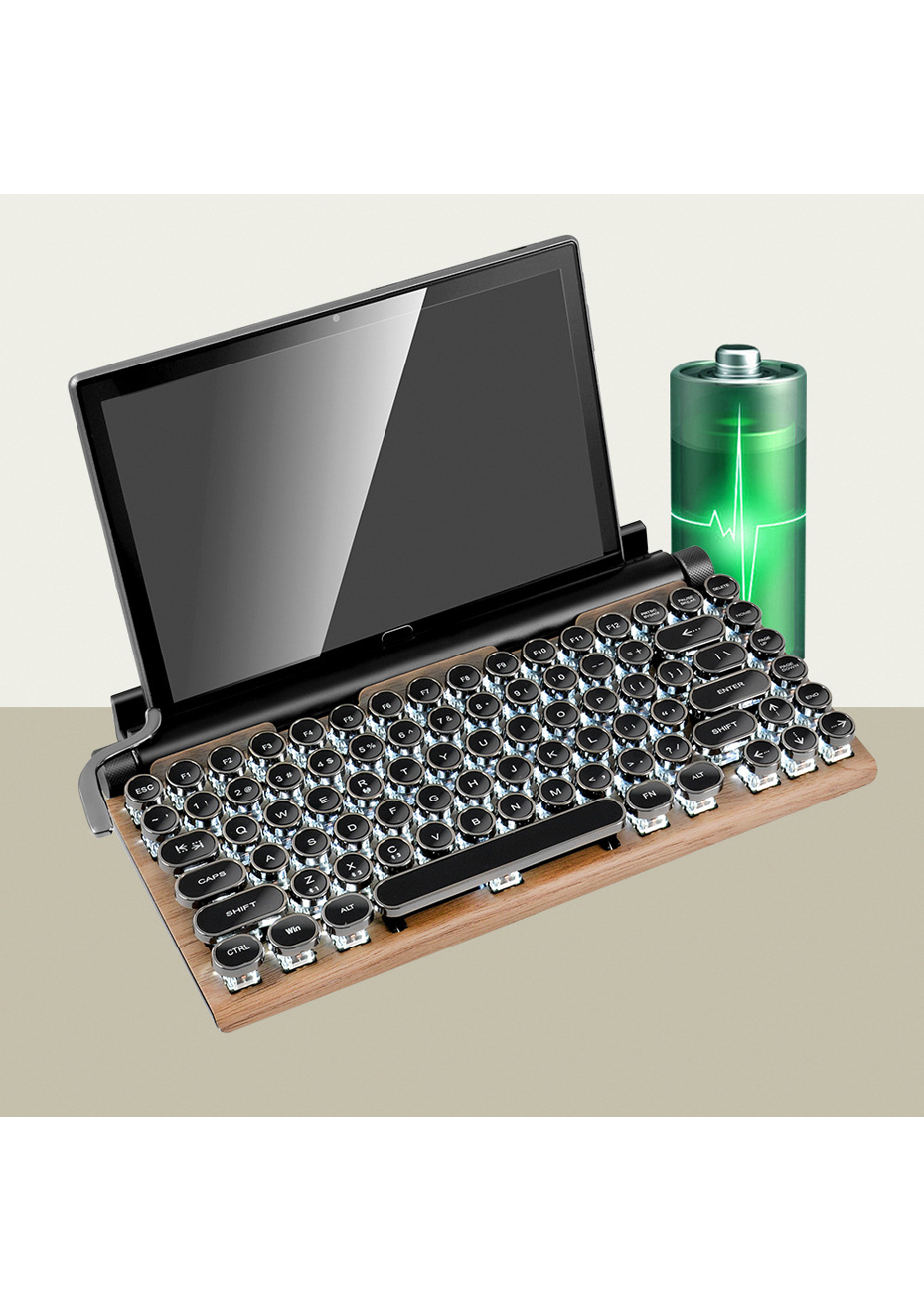 bluetooth typewriter keyboard
