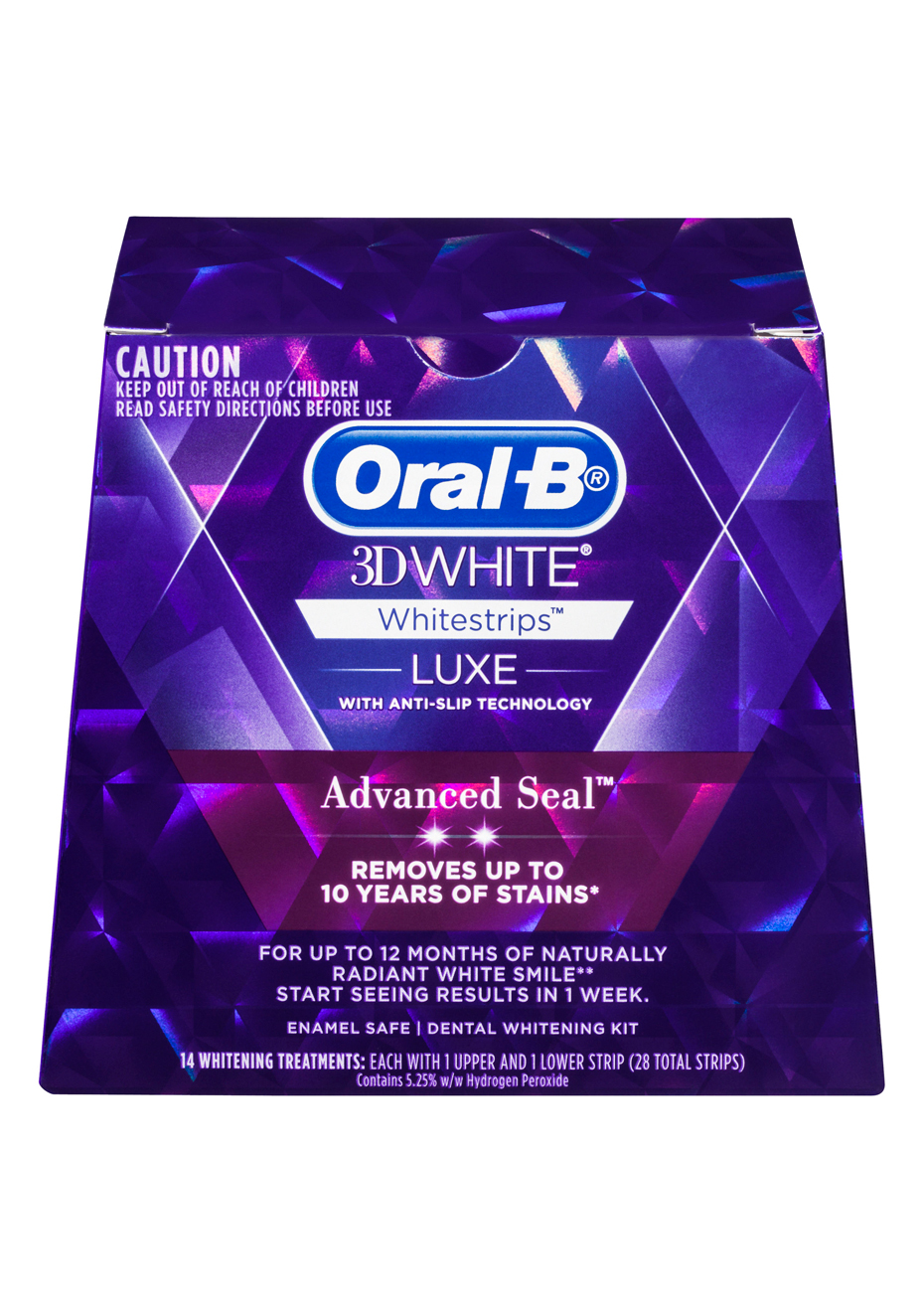 Oral-B 3D White Luxe Advance Seal Whitening Strips 14 Pk - Onceit