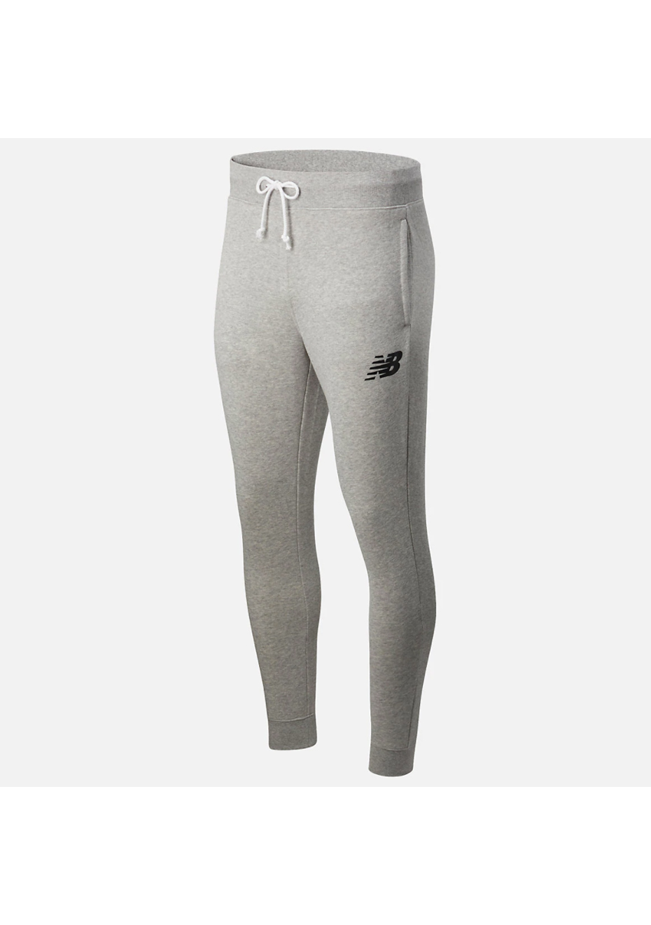 new balance mens slim fleece pants athletic grey