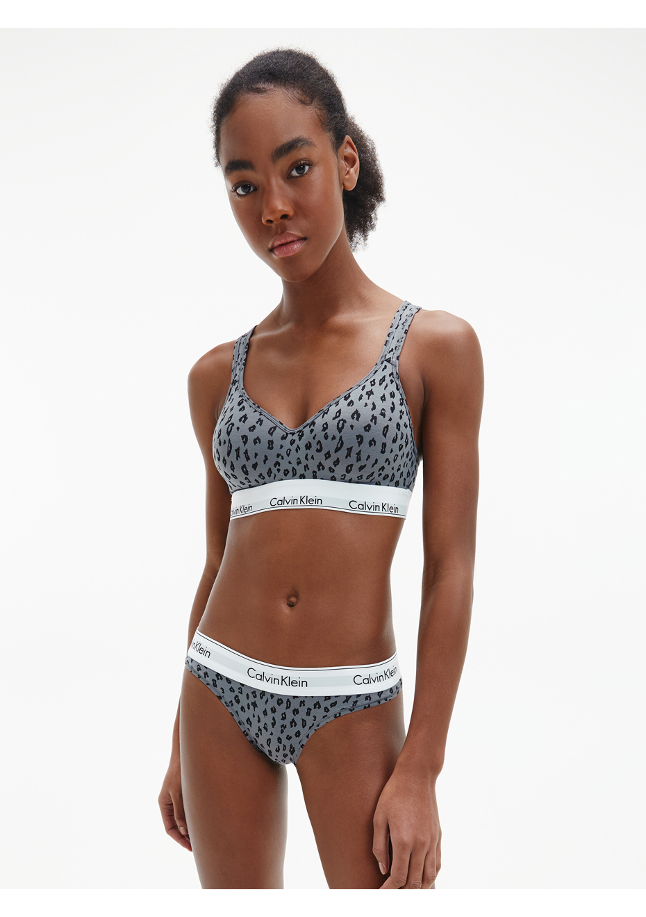 cheetah calvin klein set