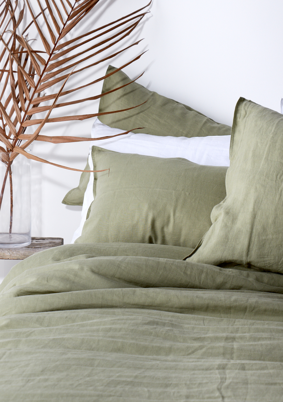 sage linen duvet cover