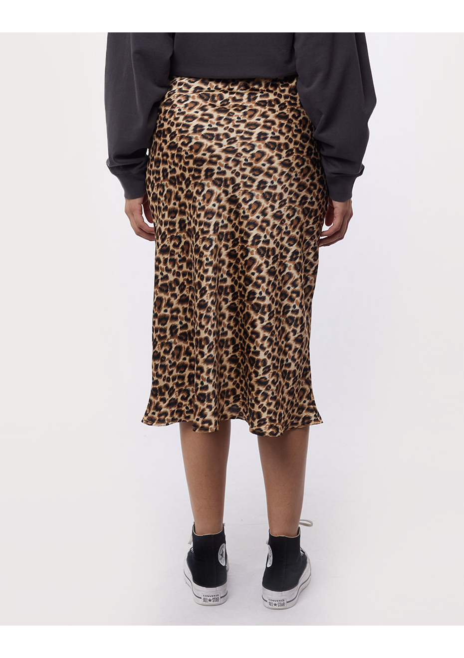 Jorge Leopard Midi Skirt Print Onceit