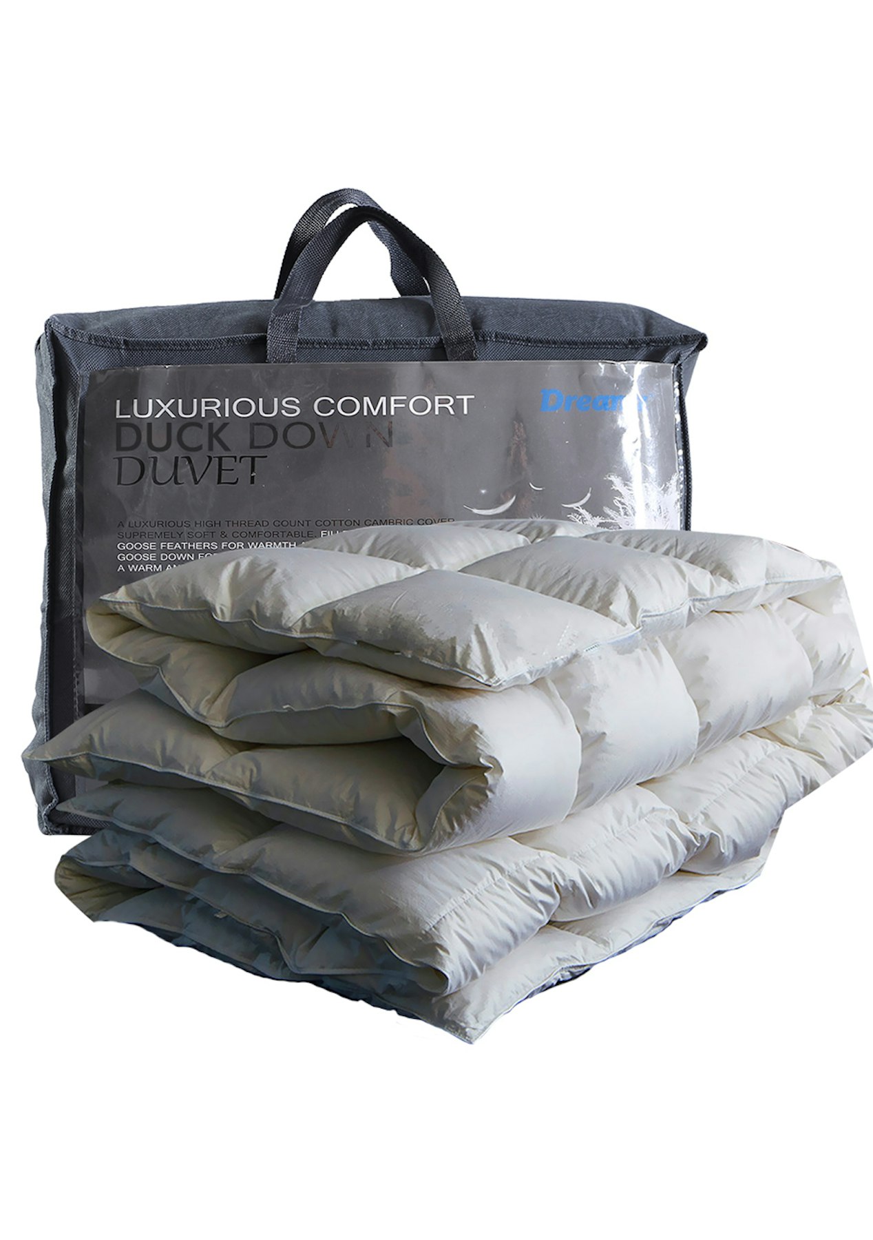 Dreamz 500gsm All Season Goose Down Feather Filling Duvet In