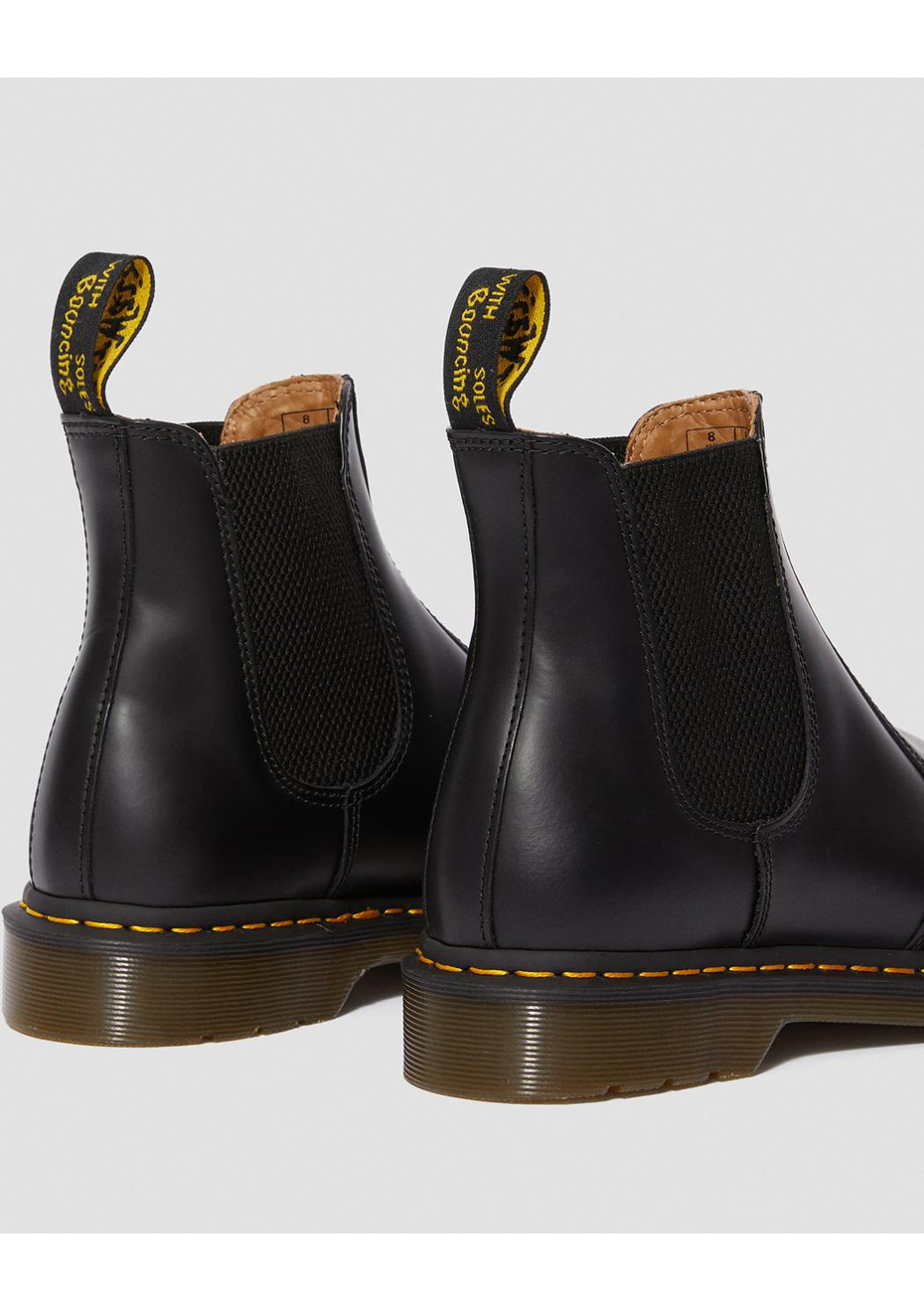 dr martens chelsea boots yellow stitch