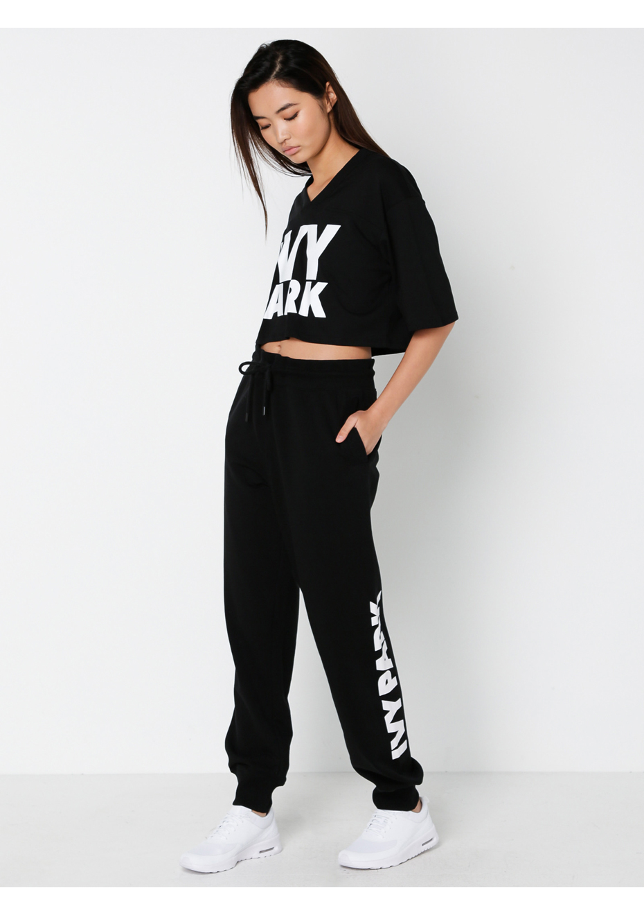 ivy park black joggers