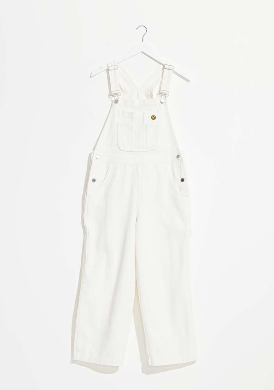 White 2025 washed overalls