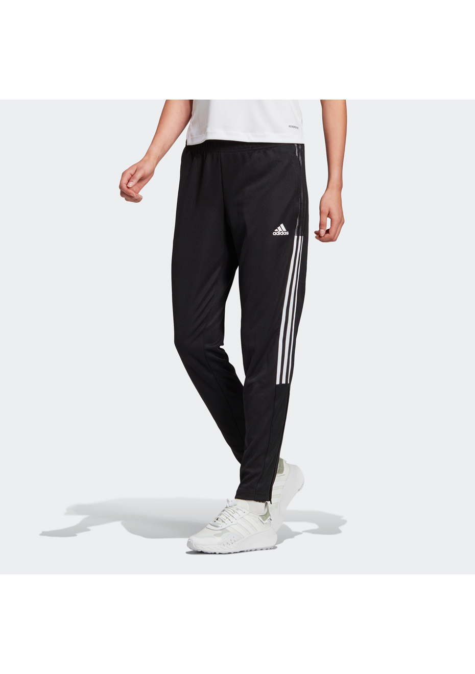 adidas Womens Tiro 21 Tracksuit Bottoms Black White Onceit