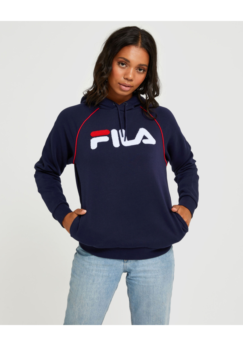 navy fila hoodie