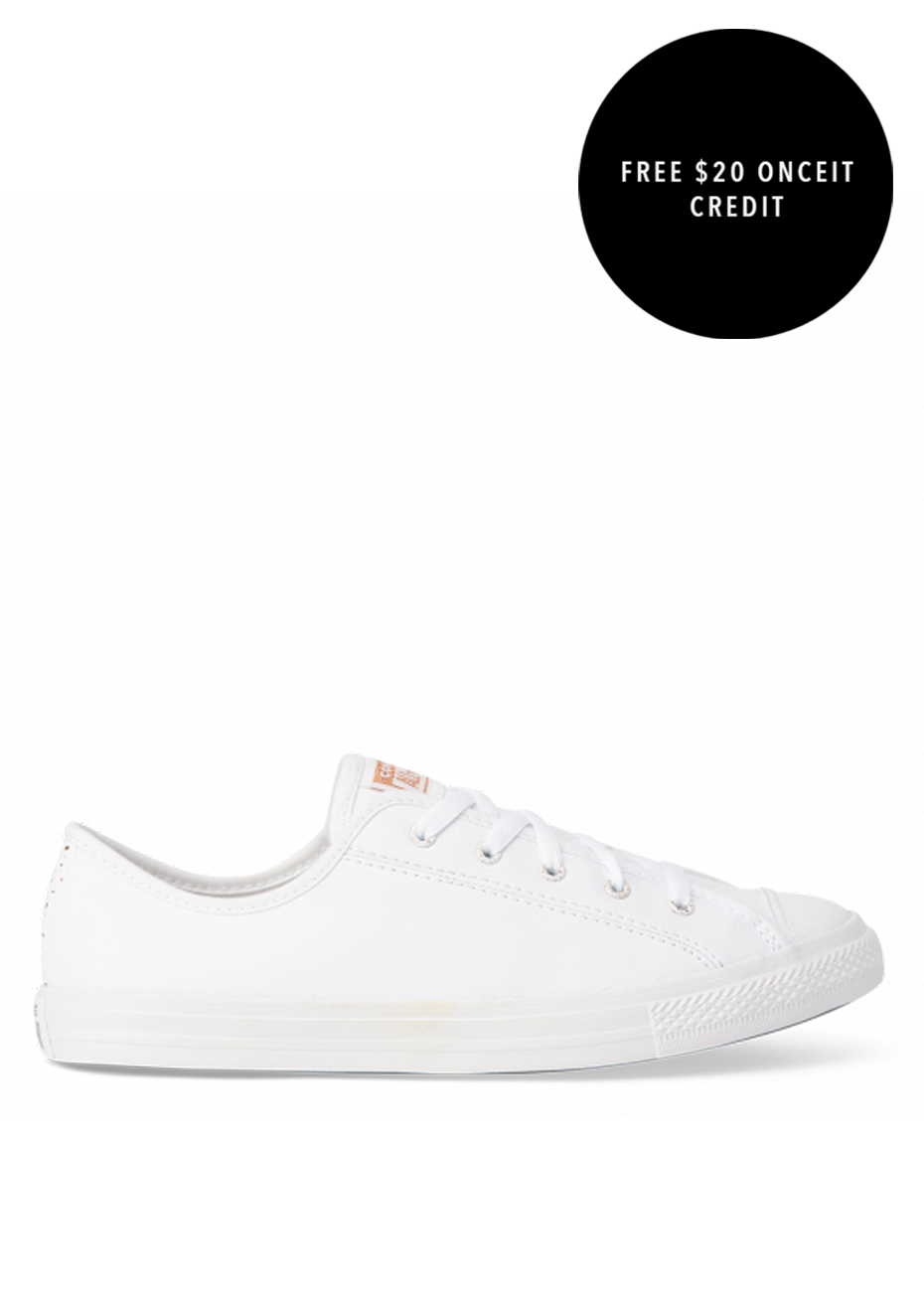 converse dainty white gold