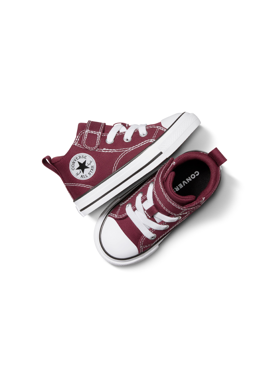 Kids on sale burgundy converse