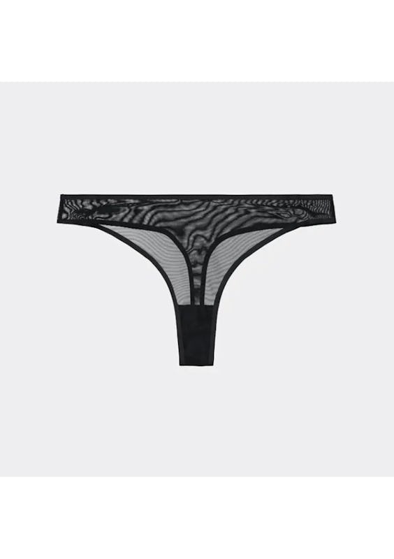 Bendon Body Cotton Thong Brief in Black