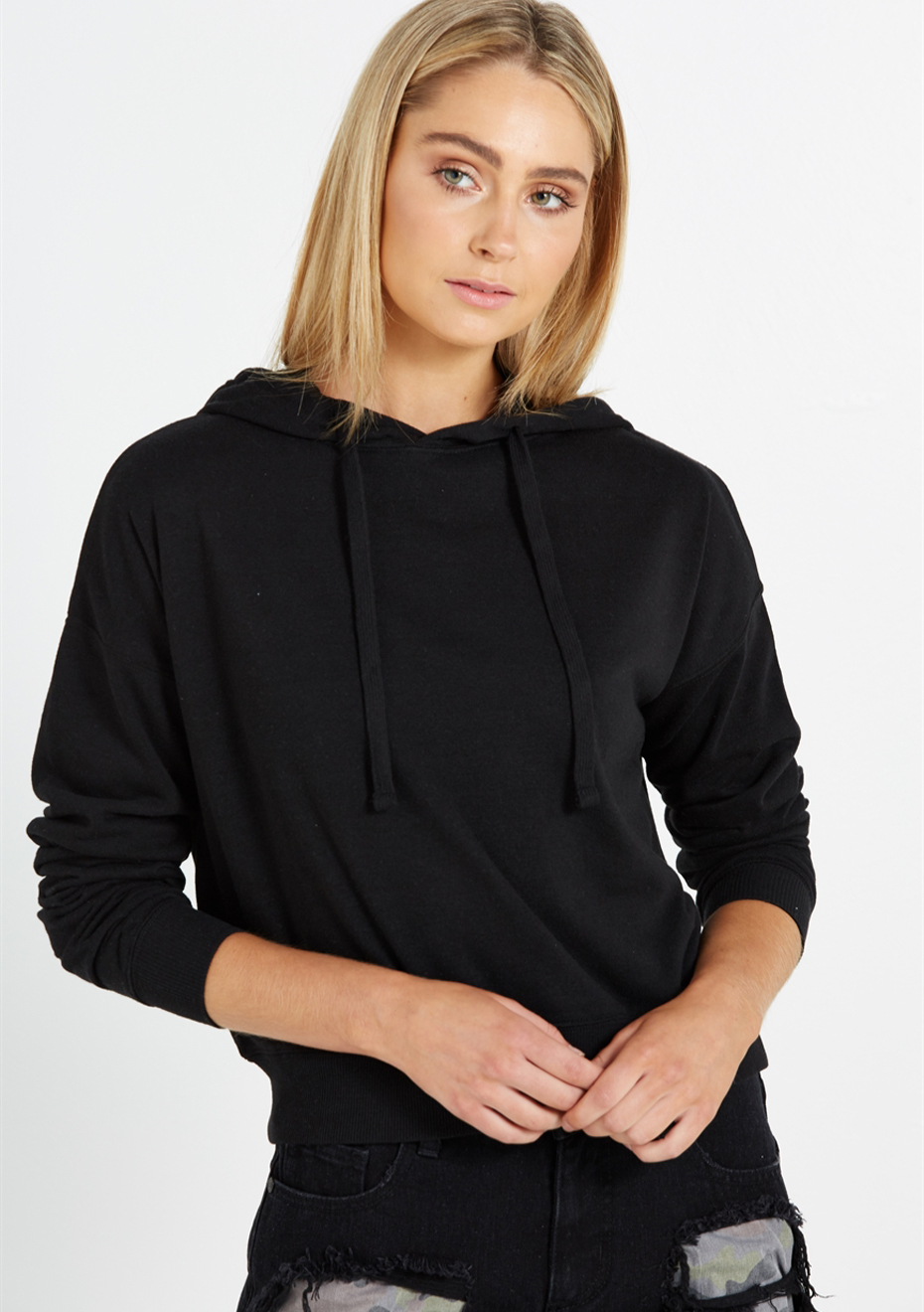 cotton on black hoodie