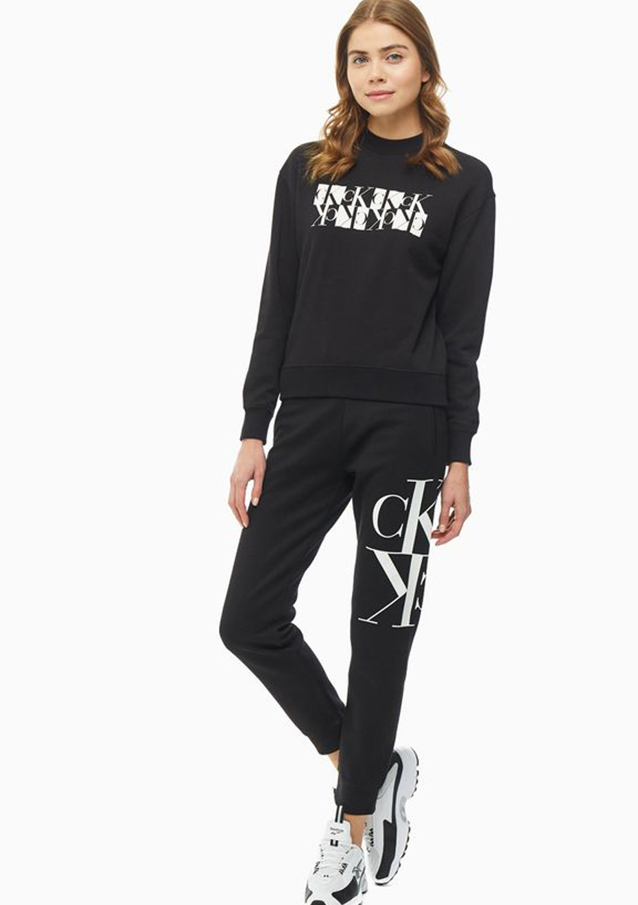 calvin klein monogram joggers womens