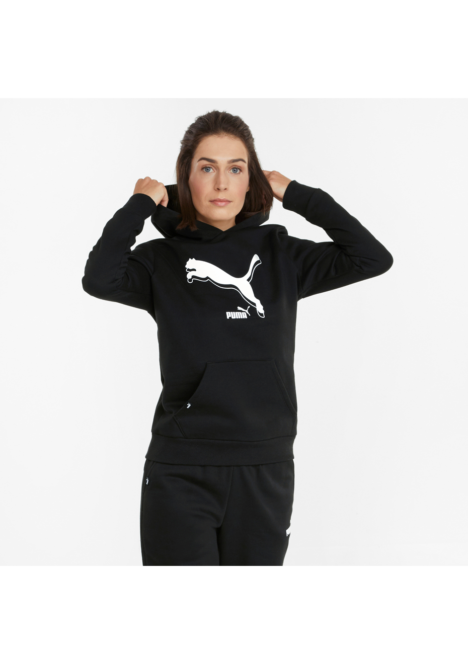 puma black sweatshirt womens