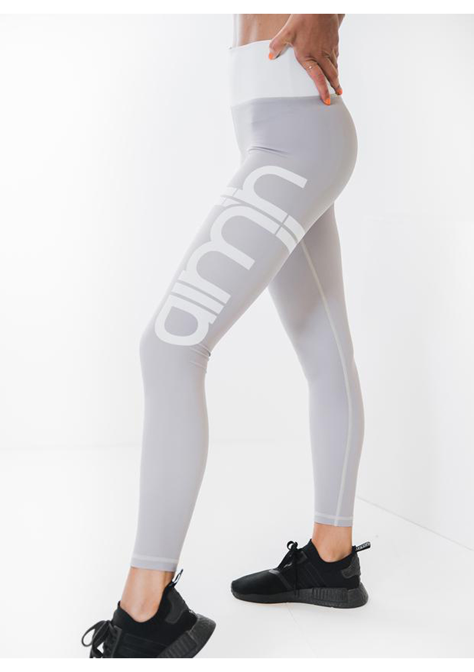 aimn grey stripe tights