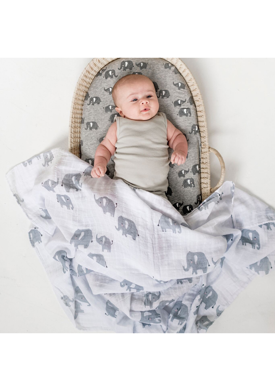 elephant bassinet sheets