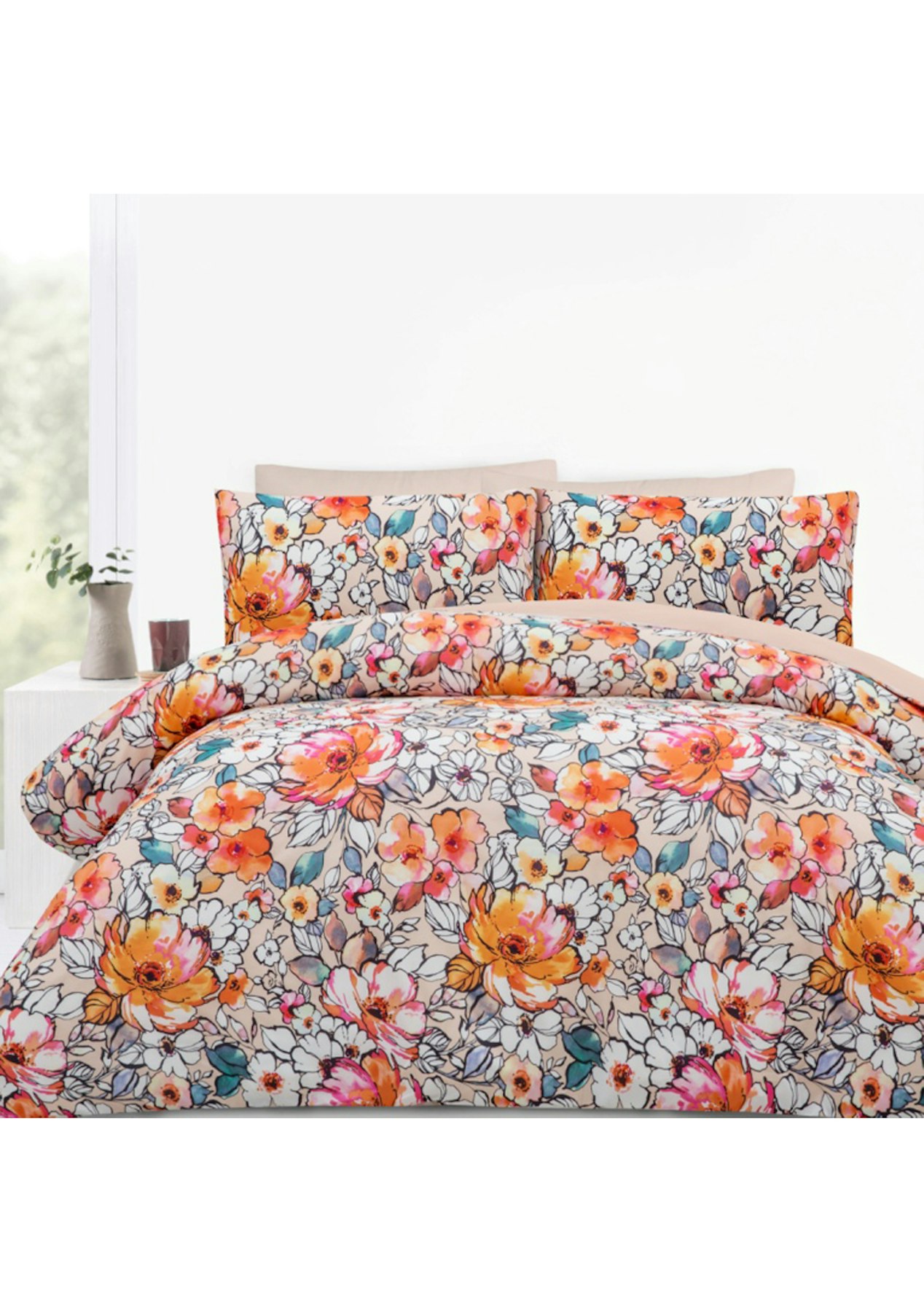 The Big Sleep Kitsune Orange Quilt Cover Set Single Bed Its
