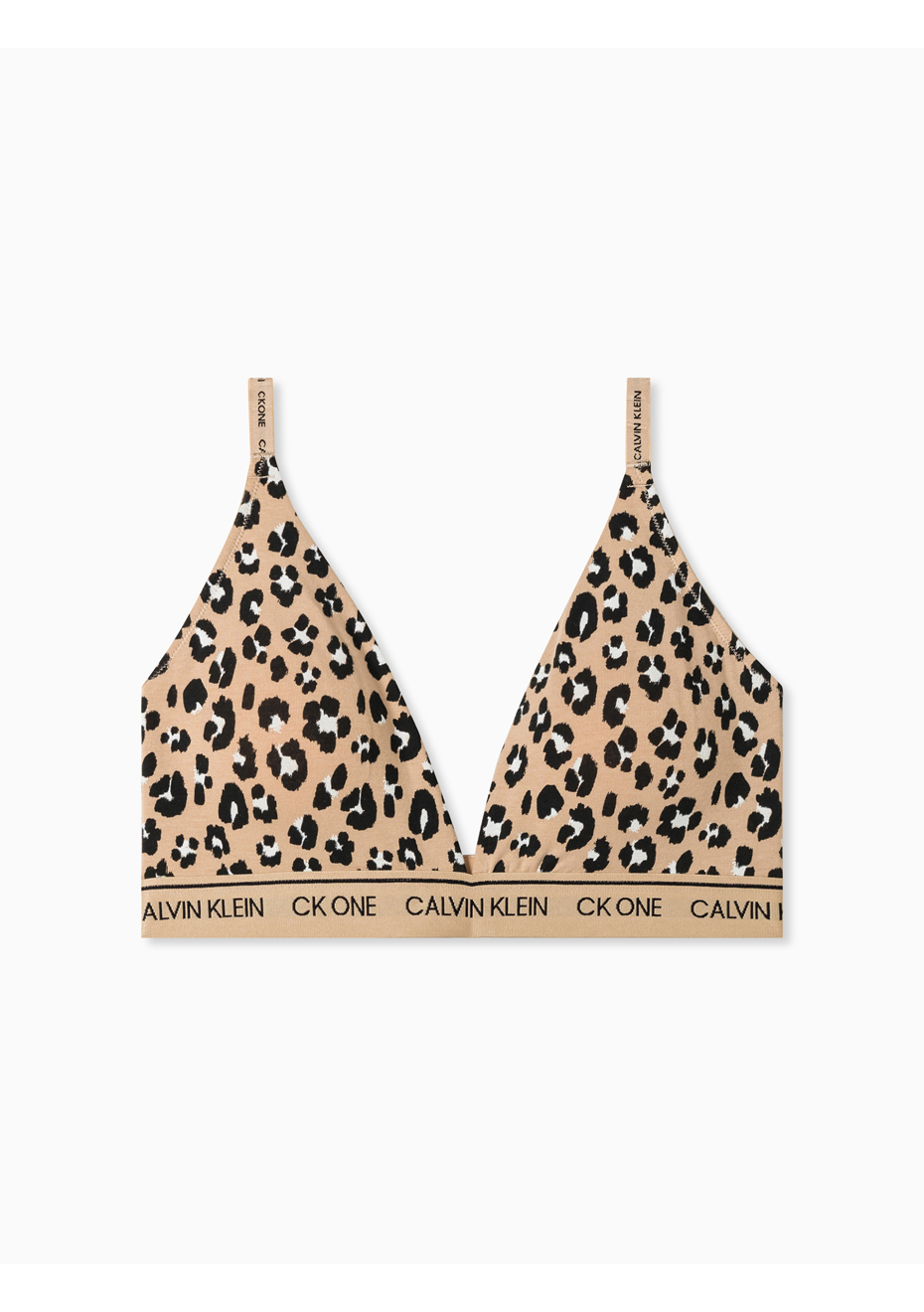 calvin klein leopard triangle bralette