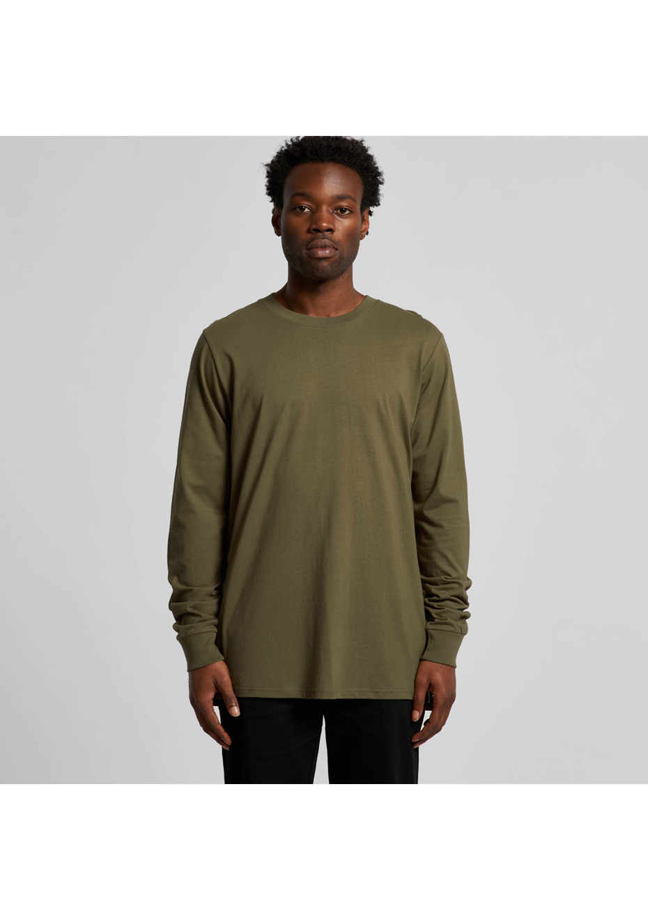 AS Colour Mens Base Longsleeve Tee Army Onceit