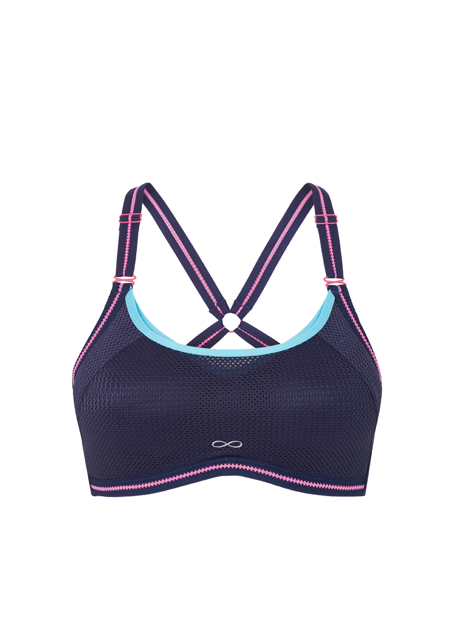 fluro pink sports bra