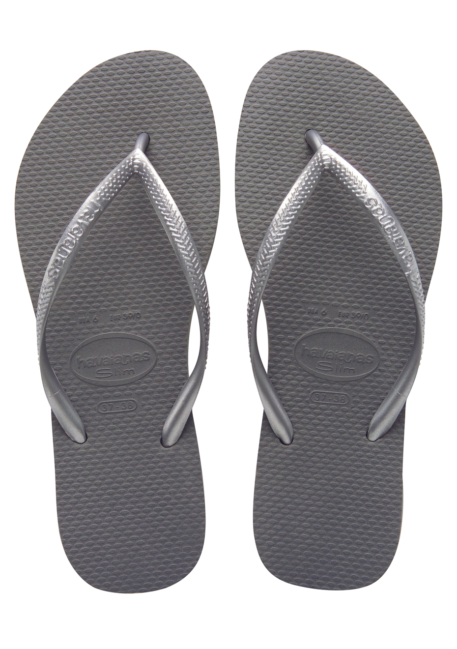 havaianas slim silver