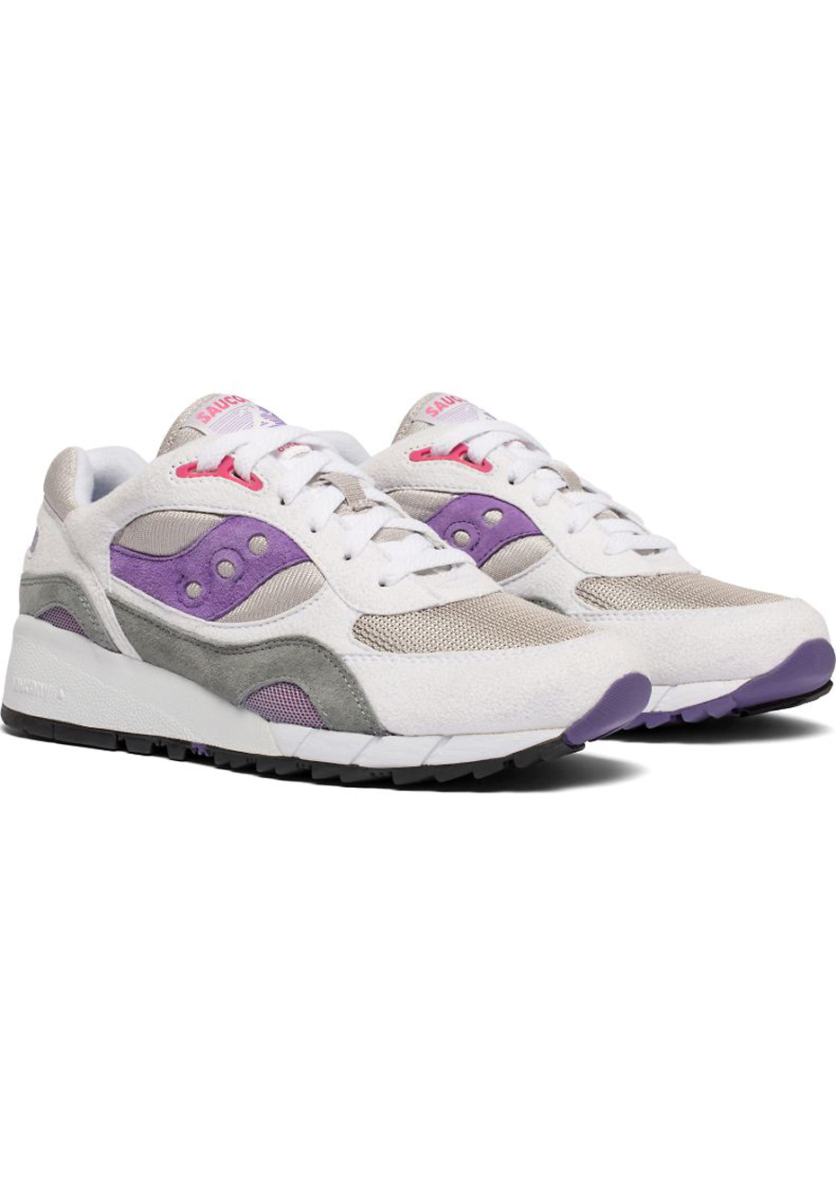 saucony shadow 6000 white grey purple