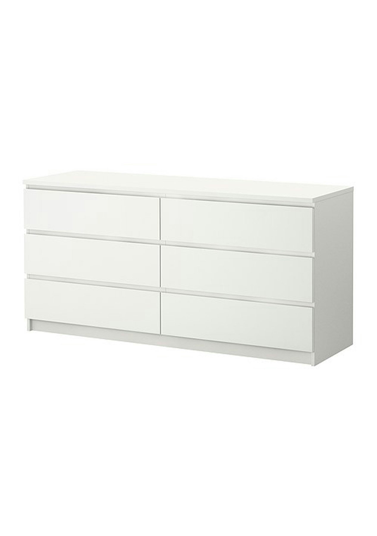 Ikea Malm Chest Of 6 Drawers 160x78cm White Affordable Ikea