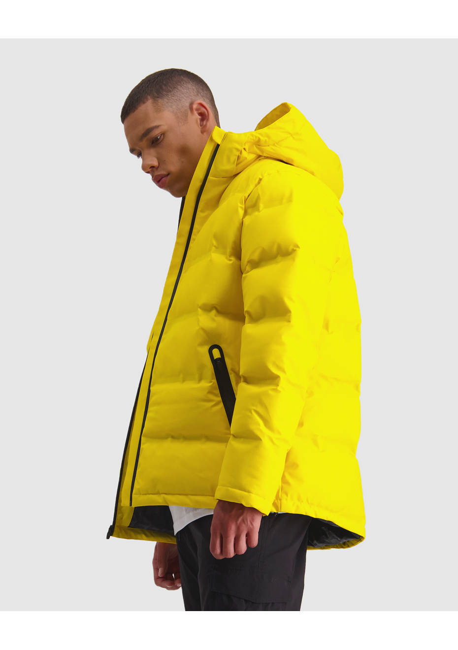 yellow huffer jacket