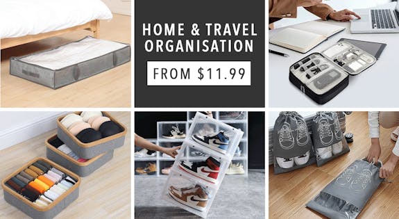 Home & Travel Organisation From $11.99! sale