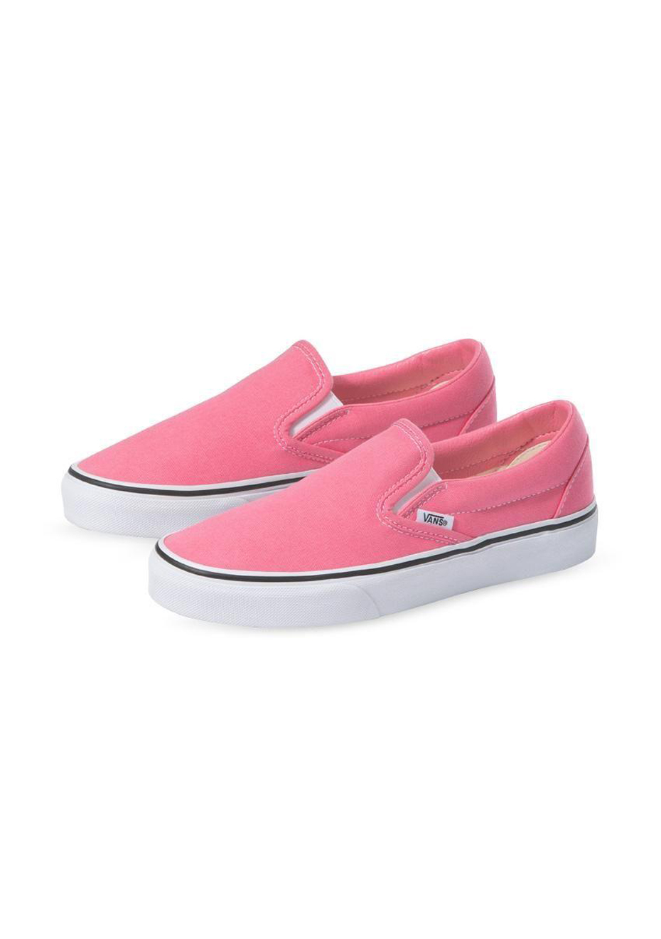 dark pink slip on vans