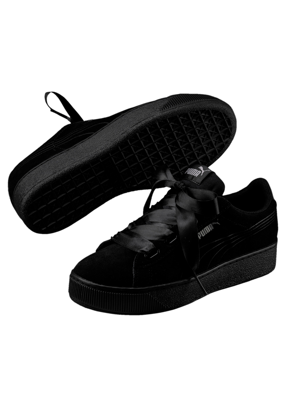 black platform sneakers puma